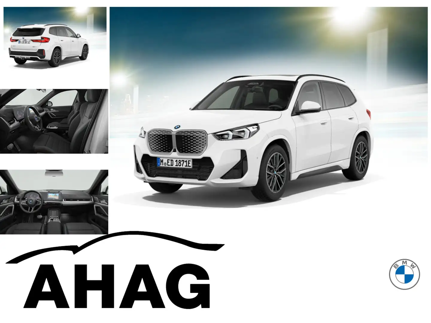 BMW iX1 xDrive30 M Sportpaket Panorama Head-Up AHK Blanc - 1