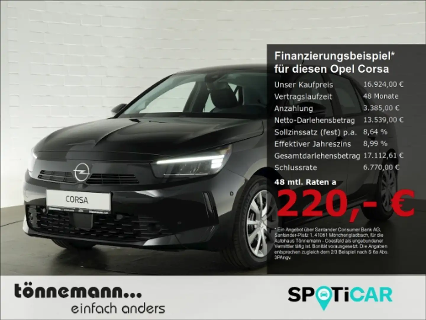 Opel Corsa F FACELIFT+RÜCKFAHRKAMERA+SITZ-/LENKRADHEIZUNG+LED Schwarz - 1
