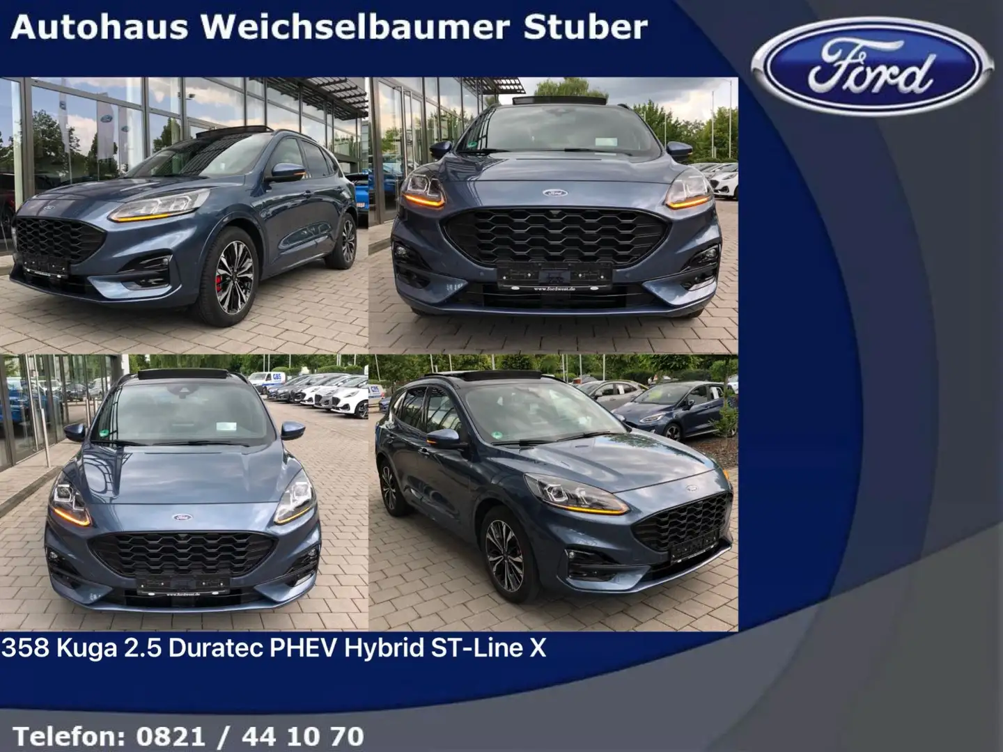 Ford Kuga 358 Kuga 2.5 Duratec PHEV Hybrid ST-Line X Blu/Azzurro - 1