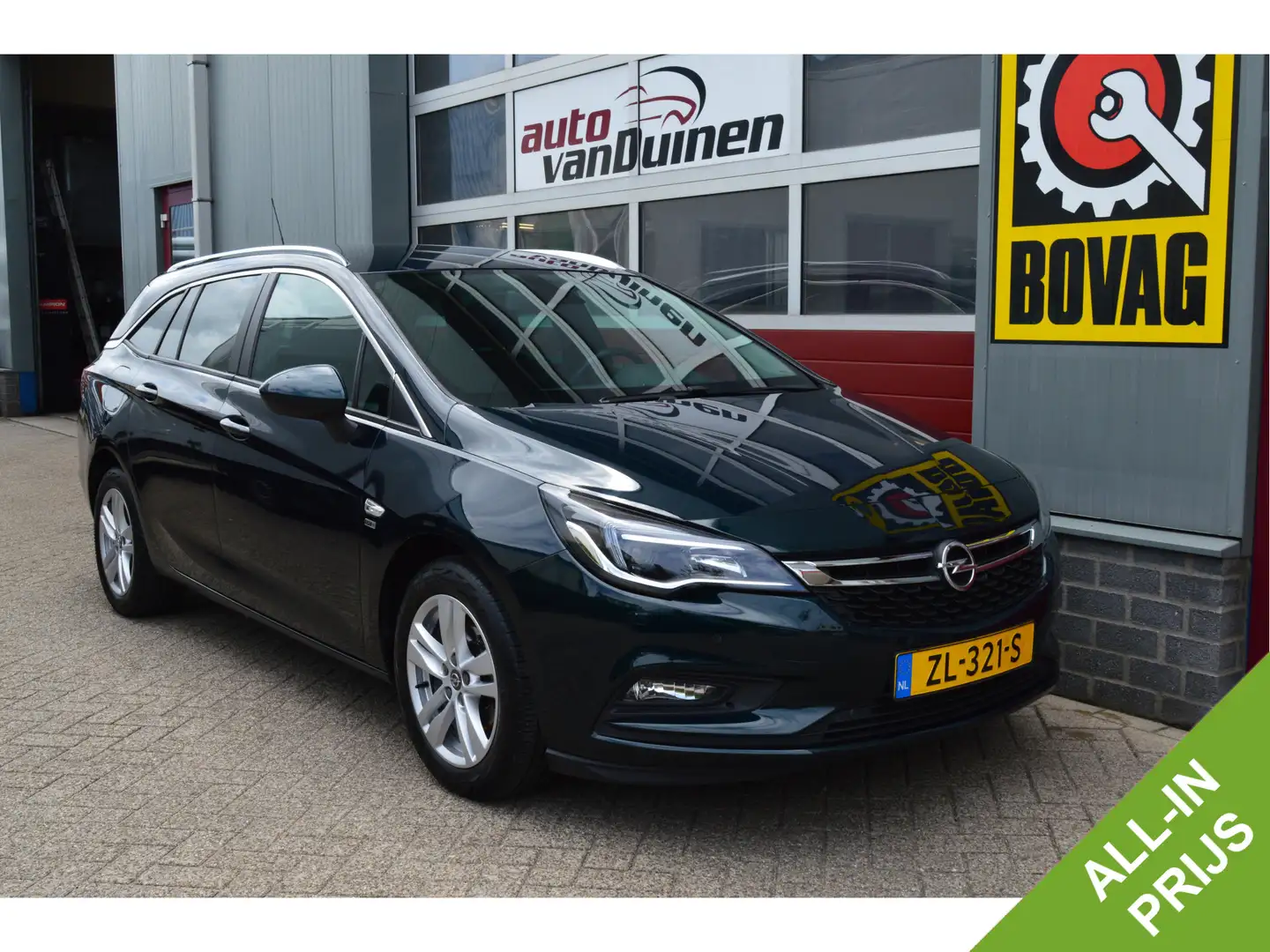 Opel Astra Sports Tourer 1.4 Turbo 120 Jaar Edition O.a: Navi Groen - 1