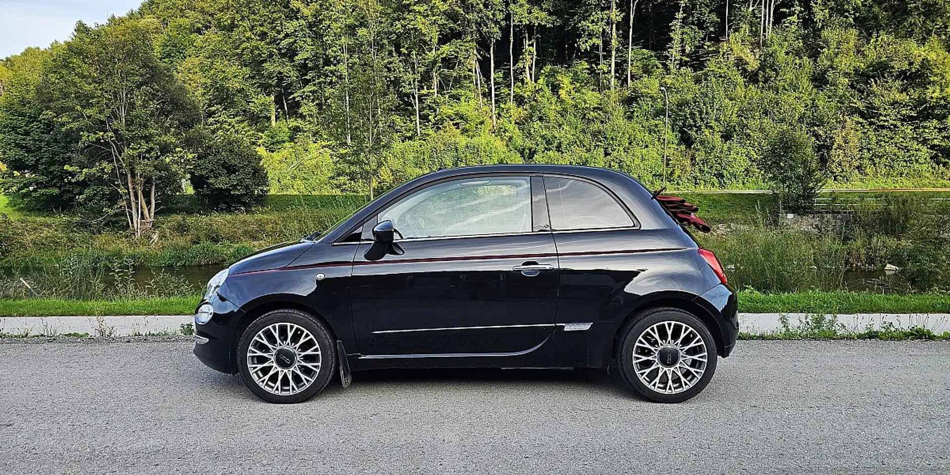 Fiat 500C Eco 1,2 69 Lounge – Cabrio Schwarz - 2