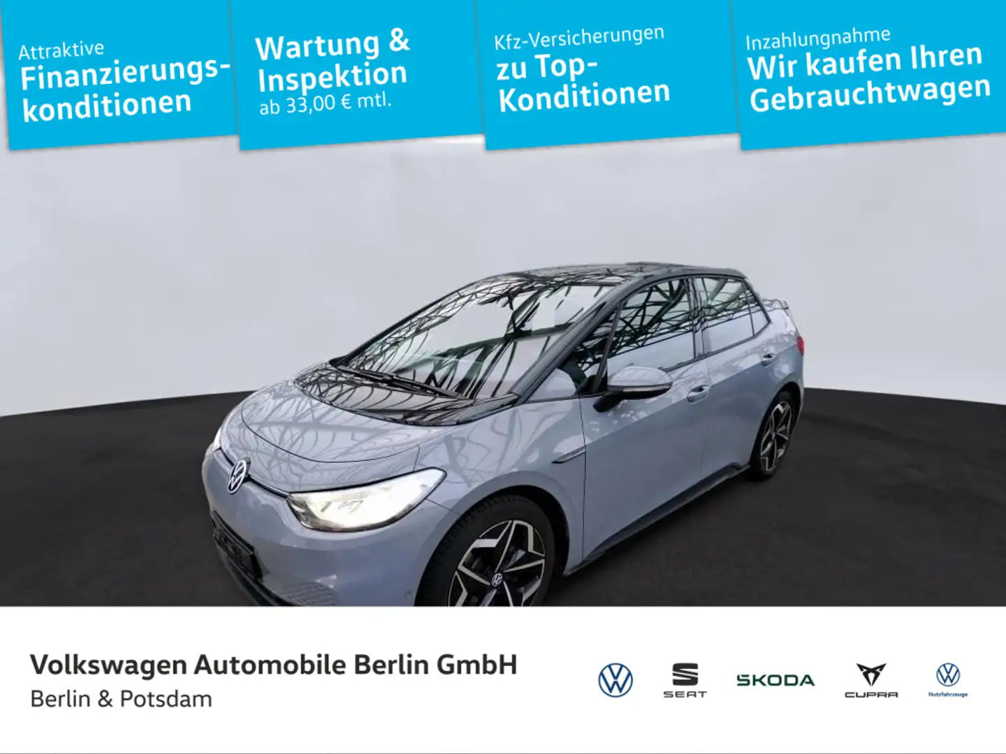 Volkswagen ID.3 Pro S NAVI KAMERA LED SHZ 77kWh Grau - 1
