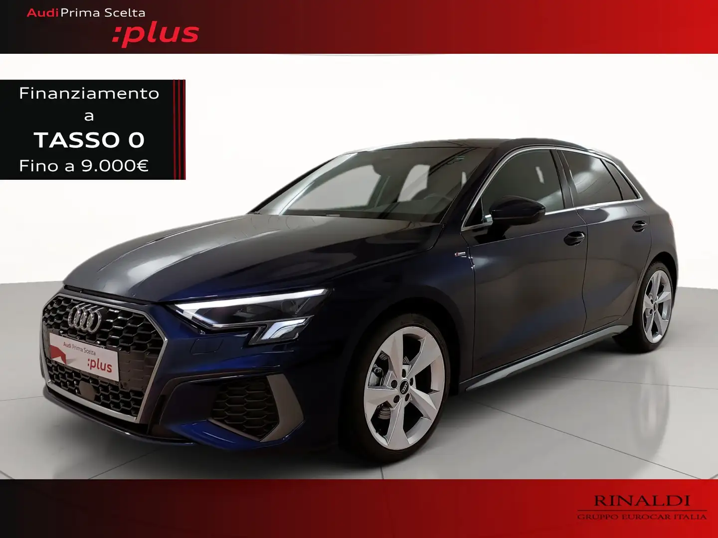 Audi A3 sportback 30 2.0 tdi s line edition s-tronic Bleu - 1