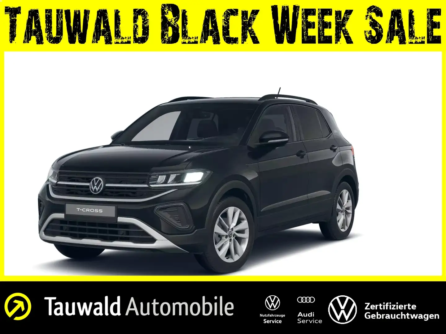 Volkswagen T-Cross 1.0 TSI DSG GOAL AHK/ACC/ALLSEASON Schwarz - 1