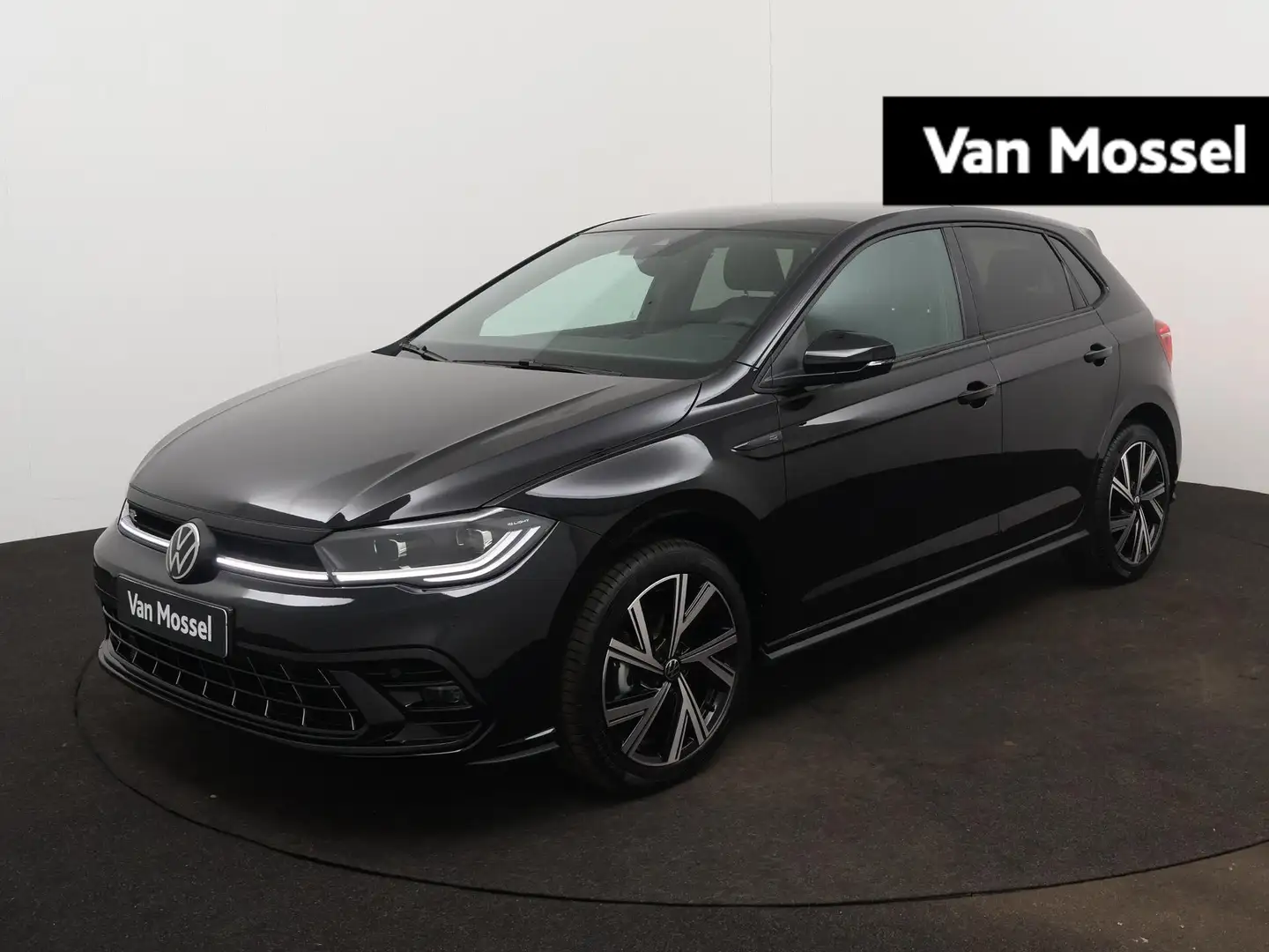 Volkswagen Polo 1.0 TSI R-Line 95 PK | Apple Carplay draadloos | P Zwart - 1