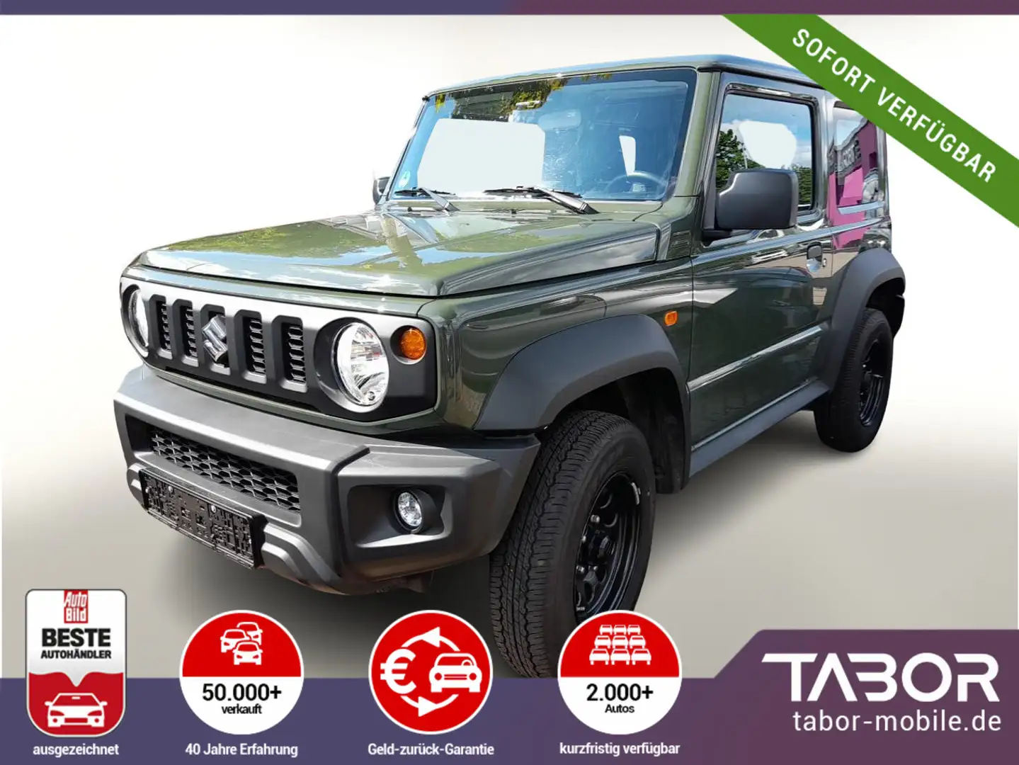 Suzuki Jimny 1,5 102 4WD Comfort SHZ Tempomat Klima Grün - 1