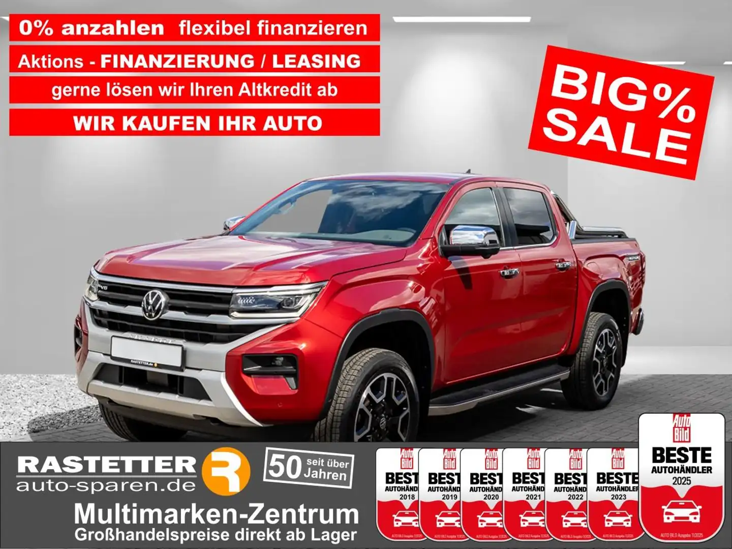 Volkswagen Amarok 3.0 TDI Aventura Styling+AHK+Leder+Harman+Matrix+2 Rojo - 1