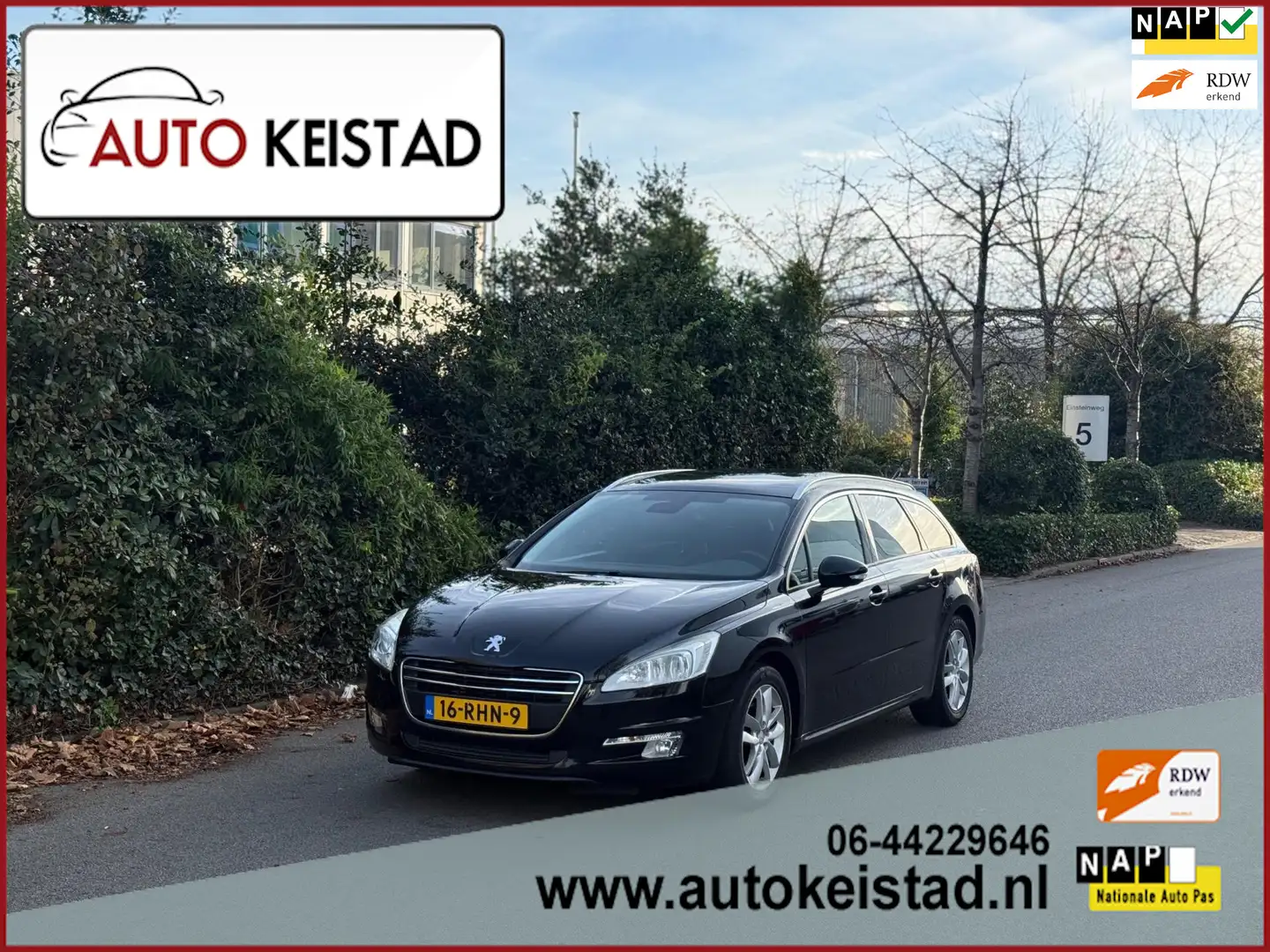 Peugeot 508 SW 1.6 THP 156PK AUTOMAAT PANORAMA/LEDER/STOELVERW Zwart - 1