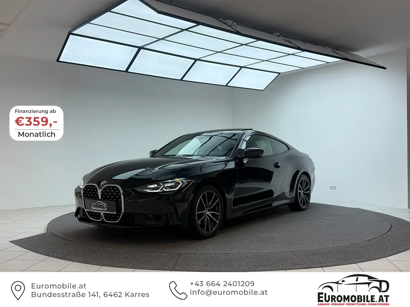 BMW 420 d *GSD*M SHADOW LINE*LASER*HU*AMBIENTE*H&K*TOTW* Schwarz - 1