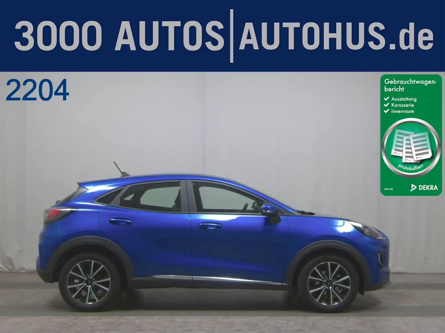 Ford Puma 1.5 EB Titanium Navi LED RFK PDC Blau - 1