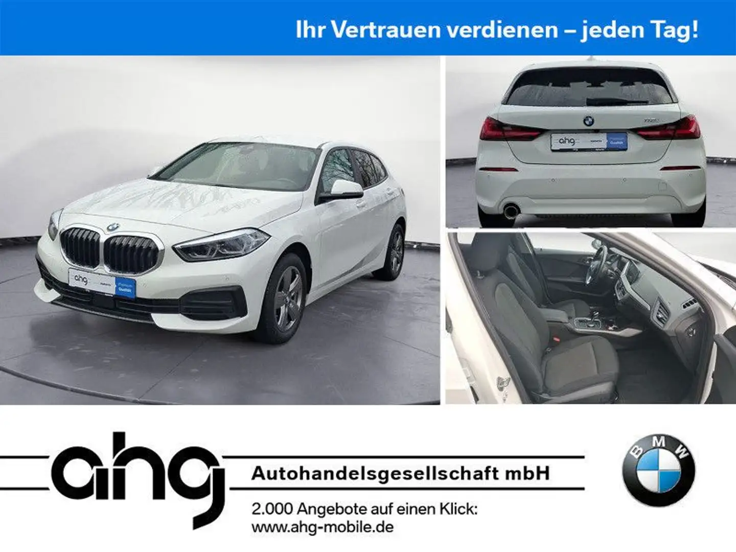 BMW 118 i Advantage Klimaaut. Komfortzugang Blanc - 1