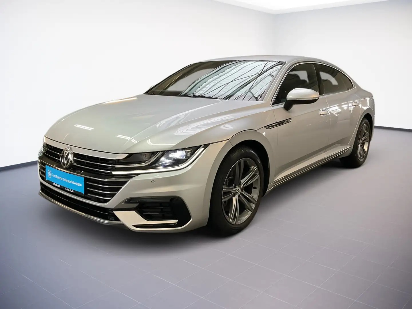 Volkswagen Arteon R-LINE 2.0TDI 239PS DSG 4M LED.AHK.ACC.NAVI.SHZG Argent - 2