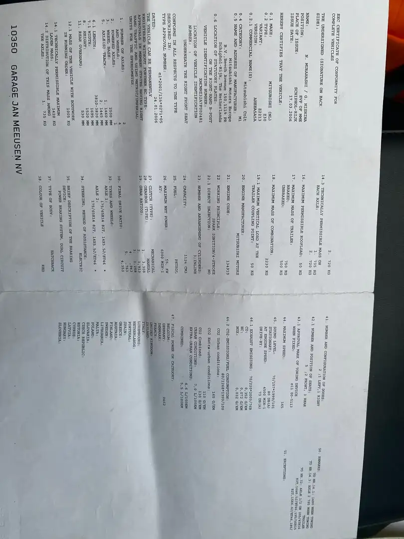 Mitsubishi Colt Colt CZ3 1.1 Rouge - 1