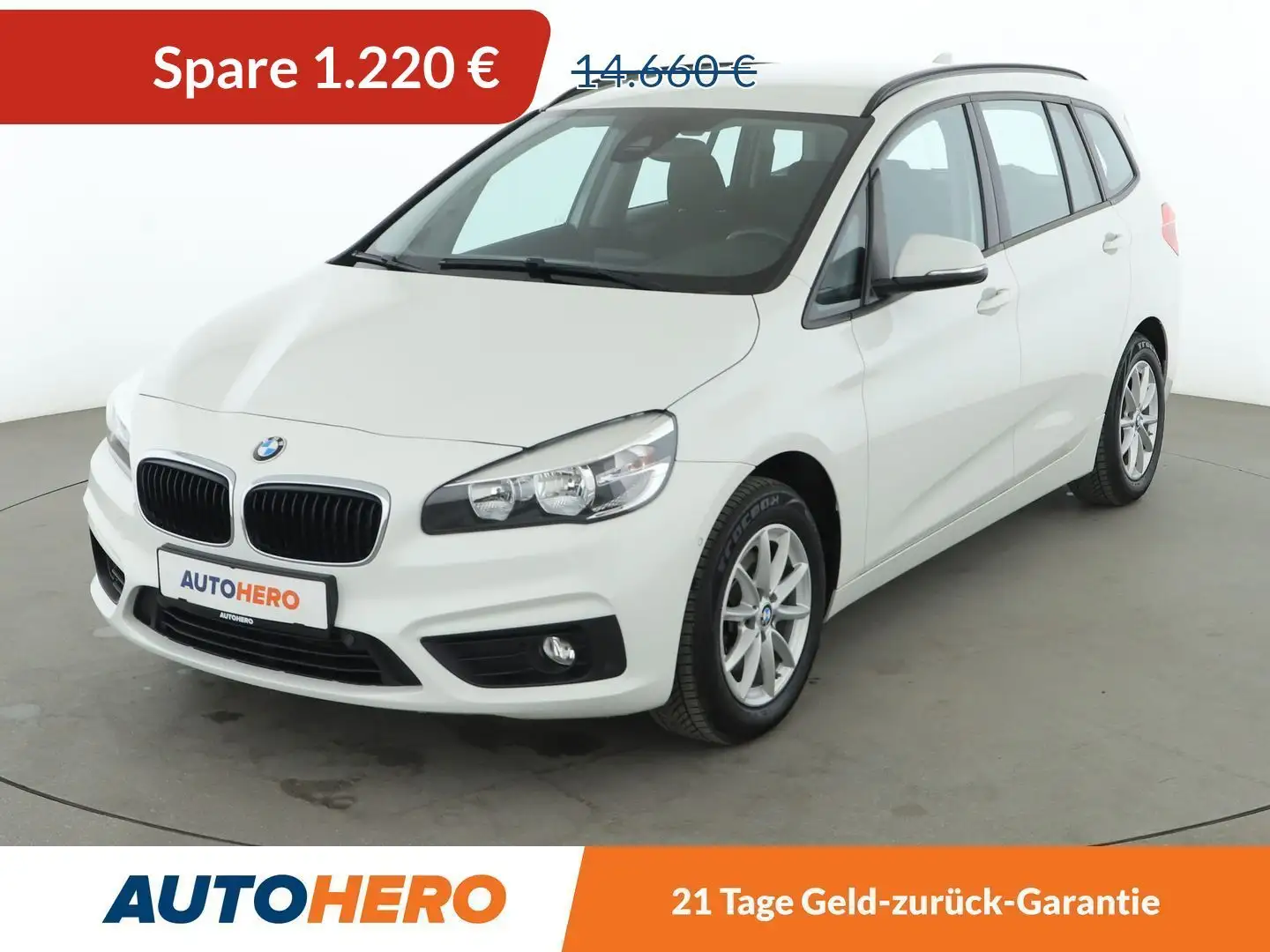 BMW 216 216d Gran Tourer Advantage *NAVI*TEMPO*PDC*SHZ* Weiß - 1