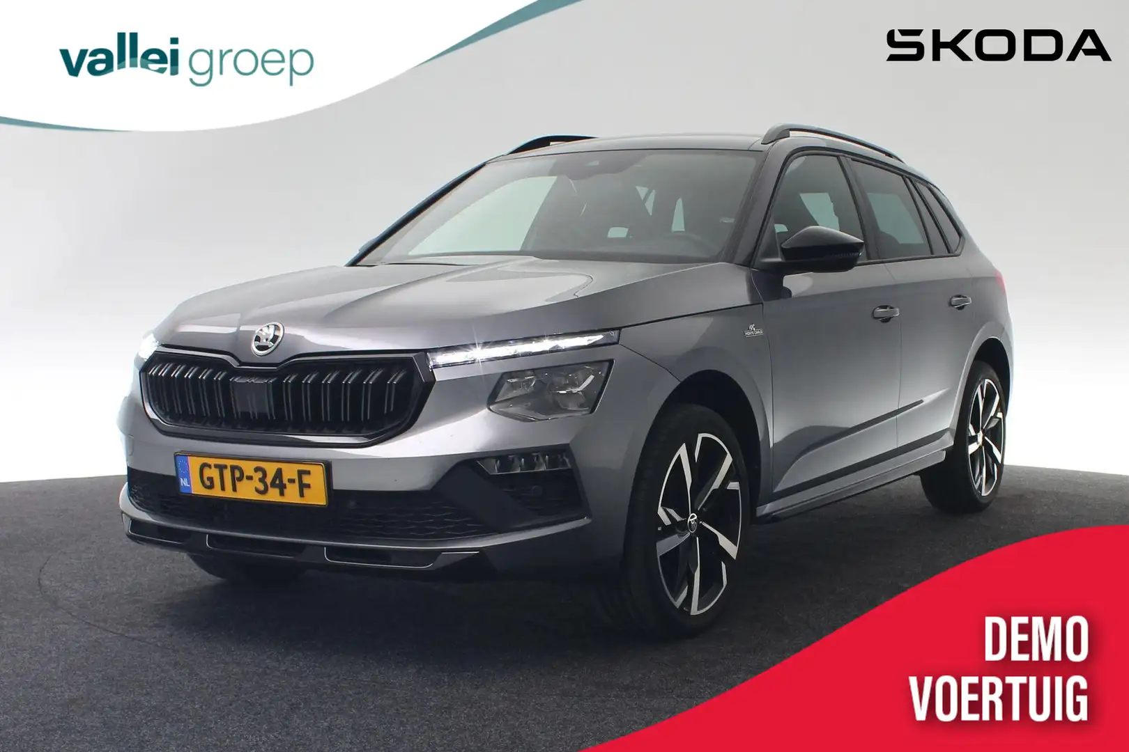 Skoda Kamiq Monte Carlo 1.0 TSI 85 kW / 115 pk | Panoramadak | Grijs - 1
