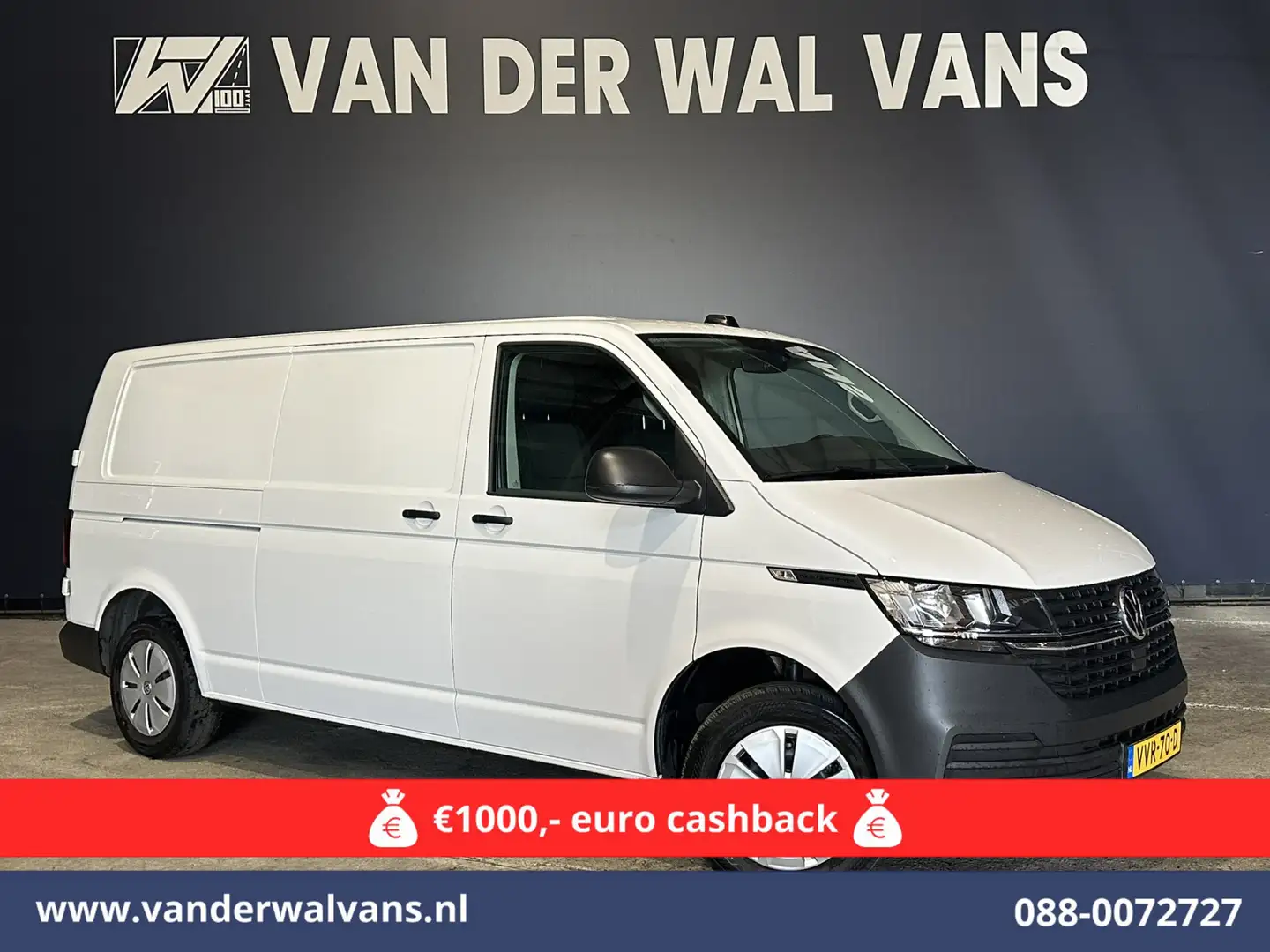 Volkswagen T6.1 Transporter 2.0 TDI L2H1 Euro6 *Rijklaar Direct Rijden* Airco Blanc - 1