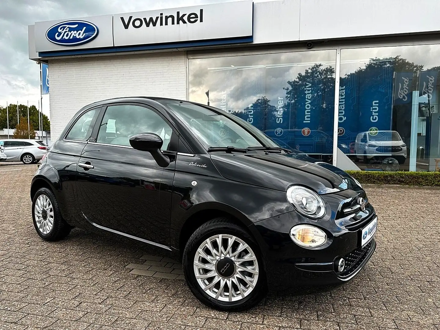 Fiat 500 Cabrio Allwrr+DAB+NAVI+PDC+Klima Noir - 1
