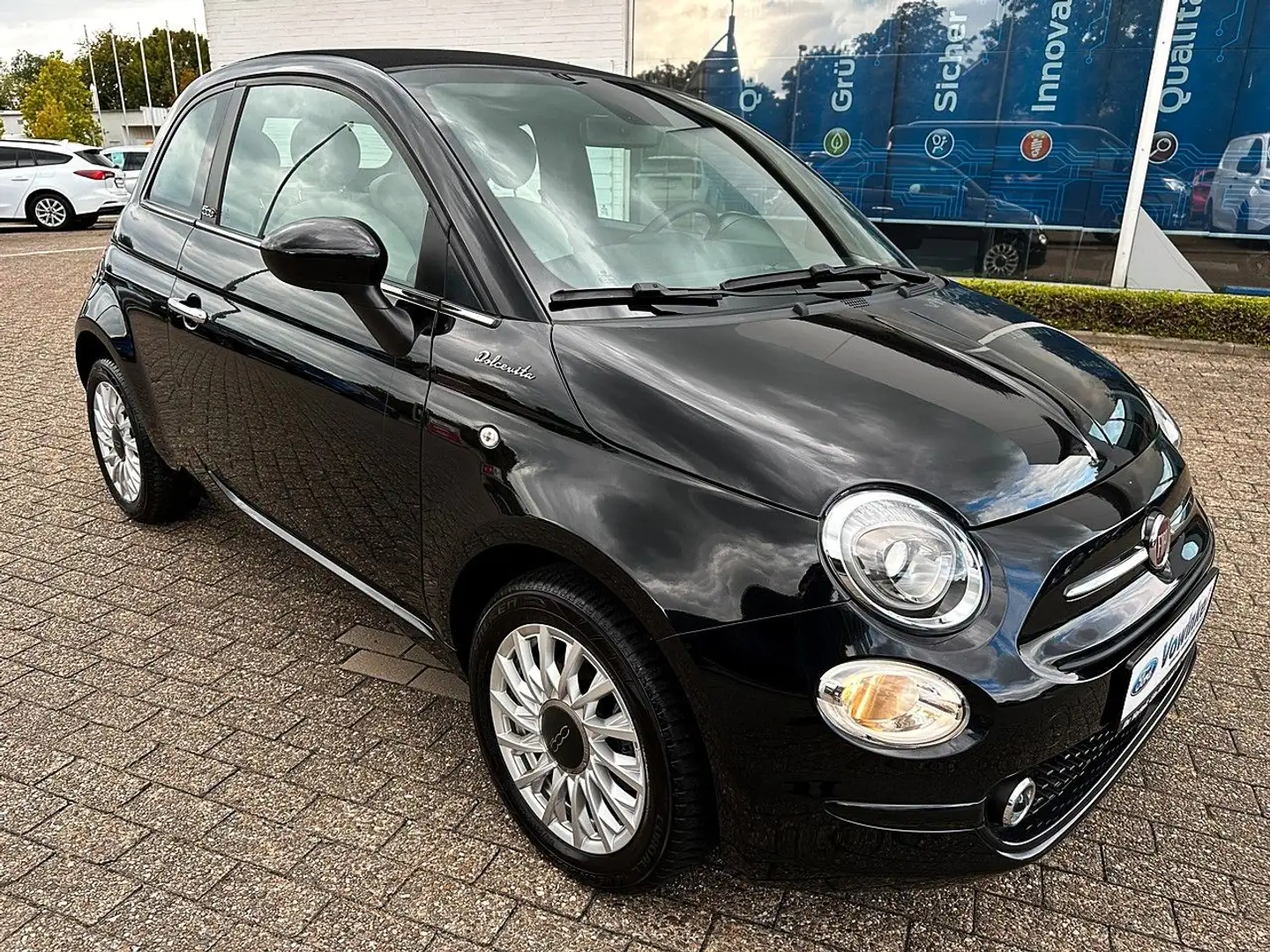 Fiat 500 Cabrio Allwrr+DAB+NAVI+PDC+Klima Noir - 2