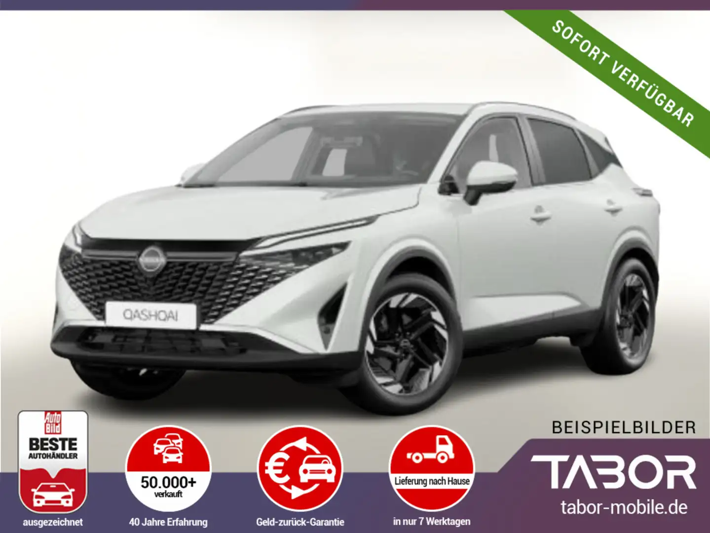 Nissan Qashqai MHEV 158 CVT N-Connecta Matrix HUD SHZ Weiß - 1