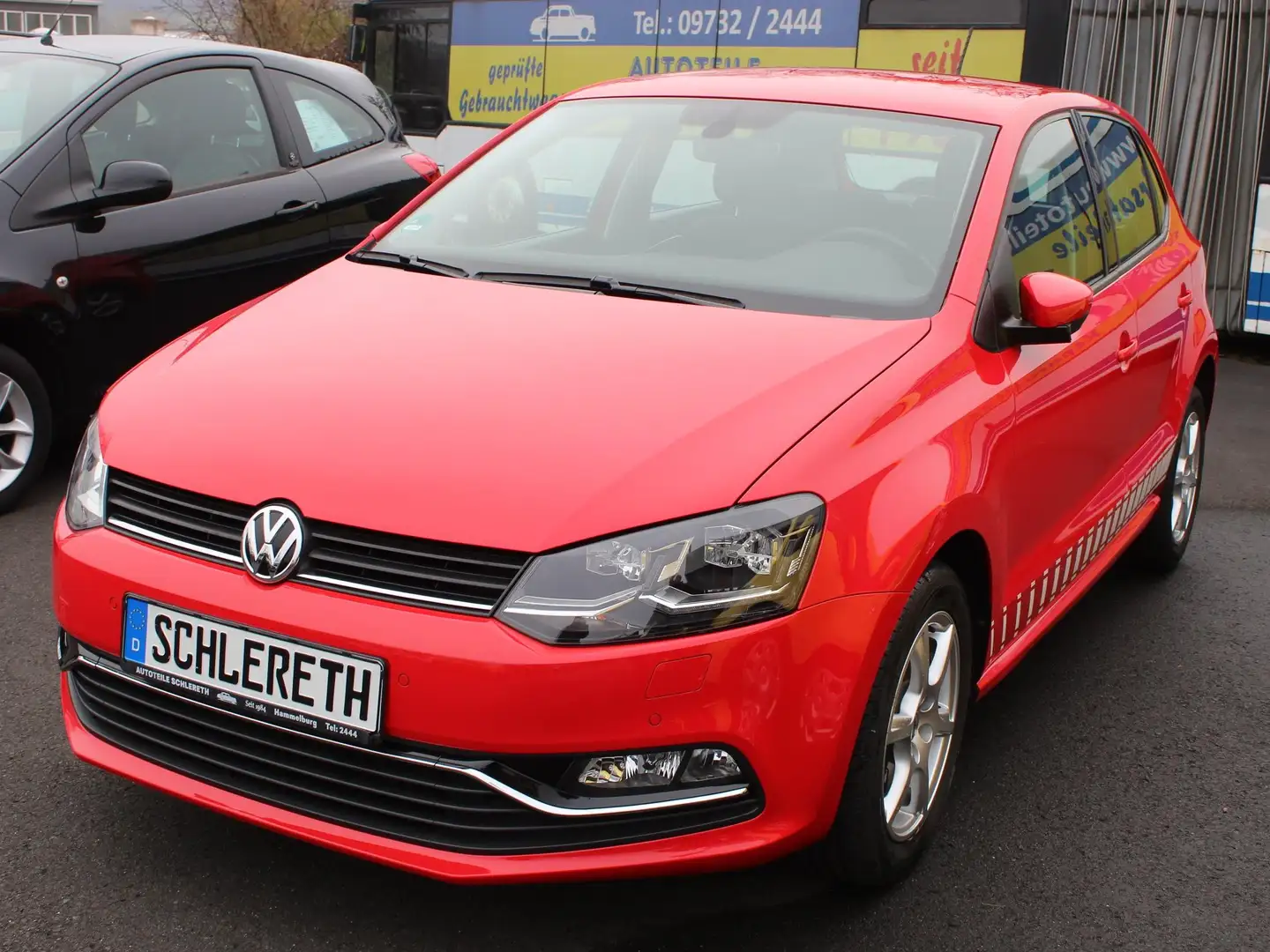 Volkswagen Polo Highline, AHK, 1. Hand, HU+AU+INSP. NEU,Sportsitze Rojo - 1