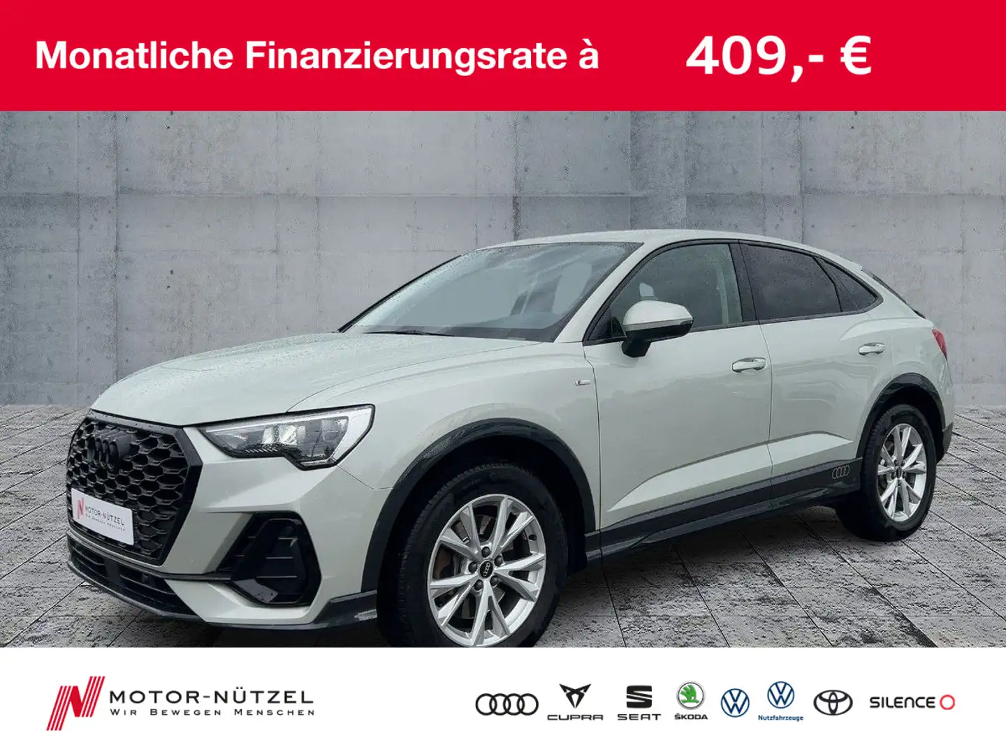 Audi Q3 40TDI QU S-TR S-LINE NAV+VC+PDC+GRA Argent - 1