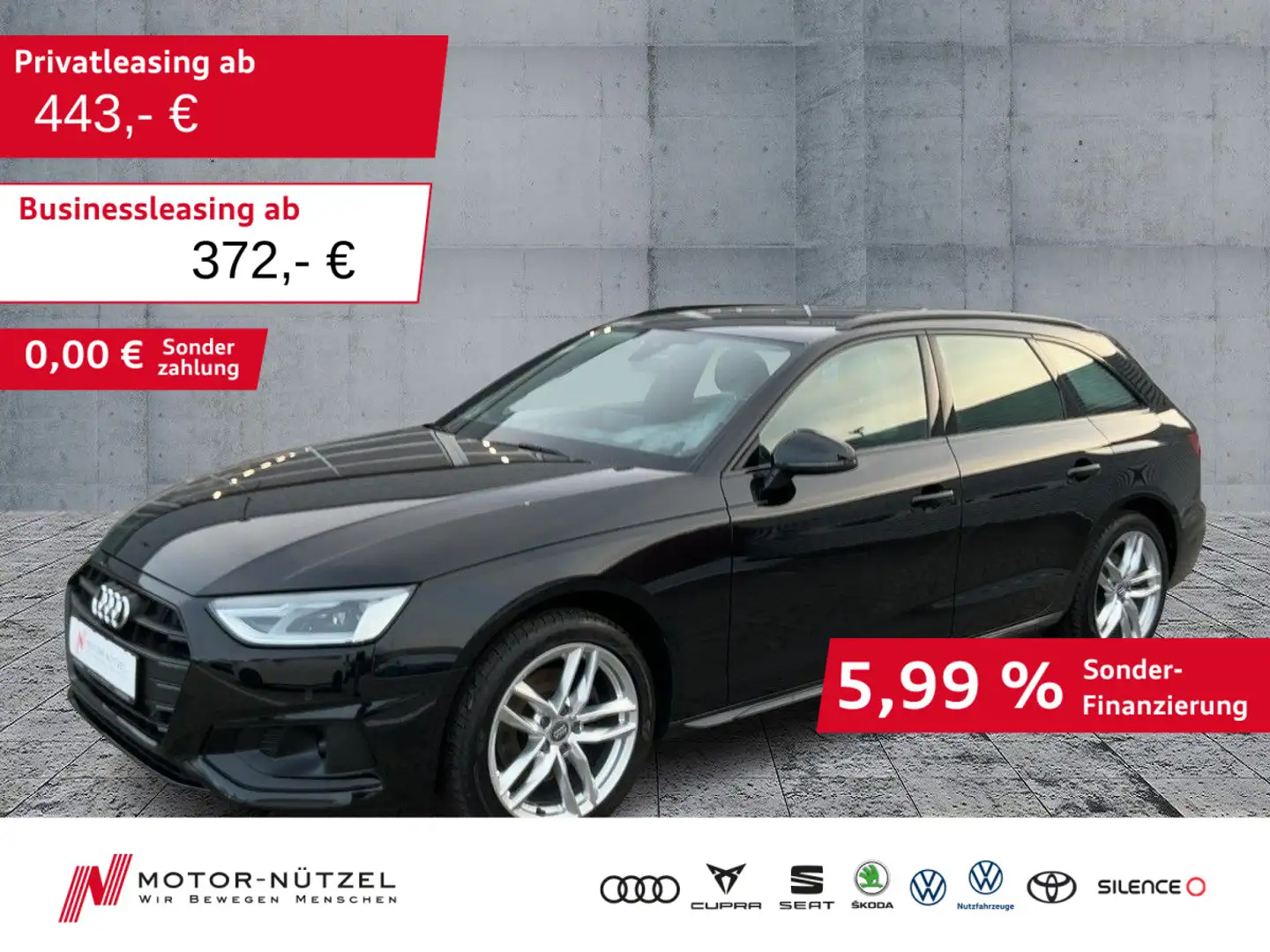 Audi A4 35 TFSI S-TR ADVANCED 5JG+LED+NAVI+AHK Noir - 1