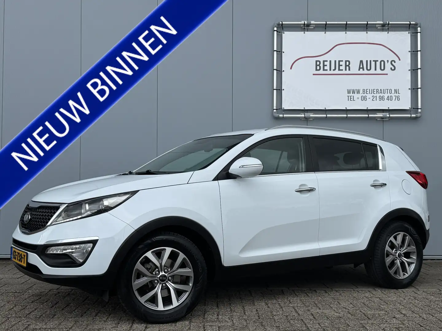 Kia Sportage 1.6 GDI X-treme DynamicLine Navigatie/Trekhaak. Wit - 1