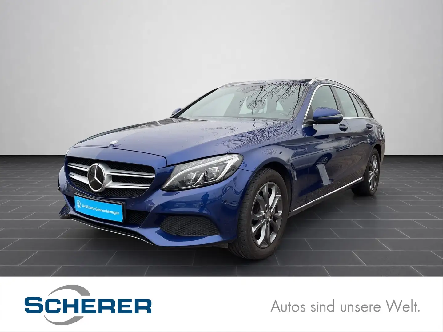 Mercedes-Benz C 250 T CGI Avantgarde Luft+LED+HuD+Standhzg Blau - 1
