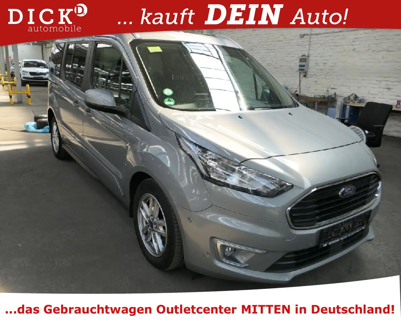 Ford Grand Tourneo 1.5 Con Titan NAVITEMP/RFK/PANO/8G Silber - 2
