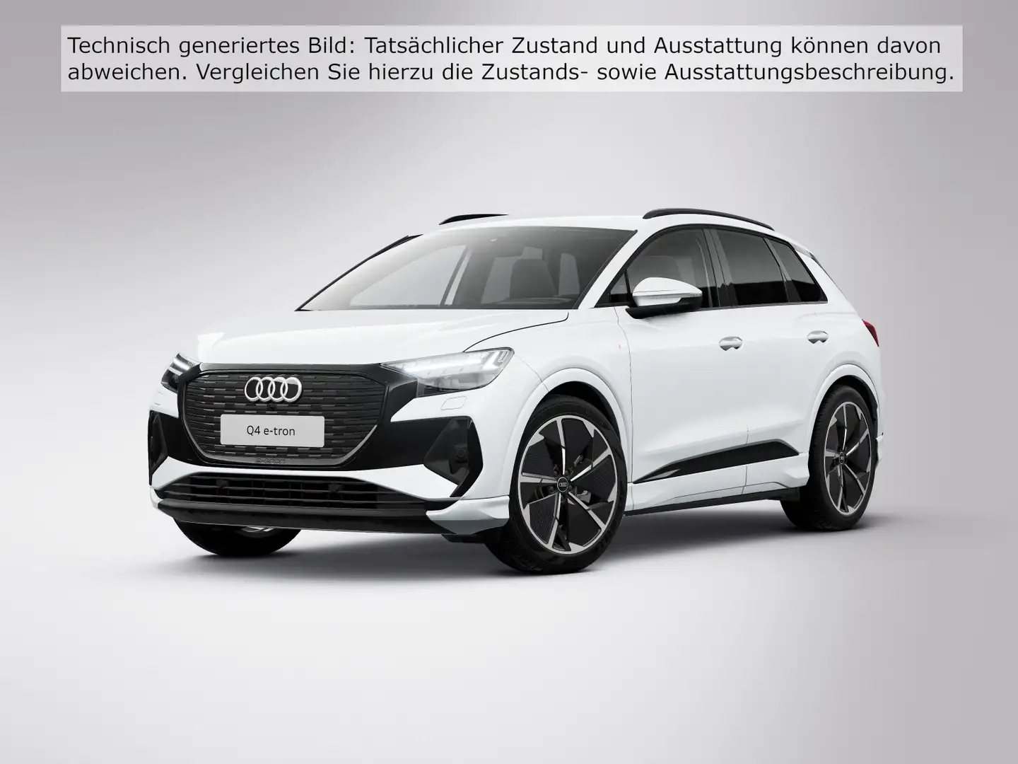 Audi Q4 e-tron 50 quattro S line Matrix Wärmepumpe Blanc - 2