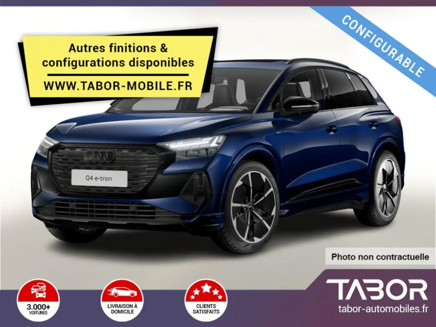 Audi Q4 e-tron 45 quattro LED Sièges chauf. 19" Gris - 1