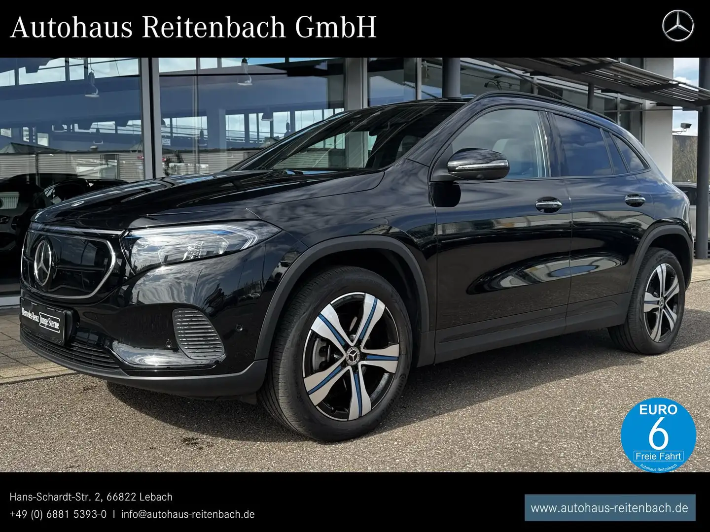 Mercedes-Benz EQA 250 EQA250 PROGRESSIVE+AHK+PANO DISTR+360°+NIGHT+LED Negro - 1