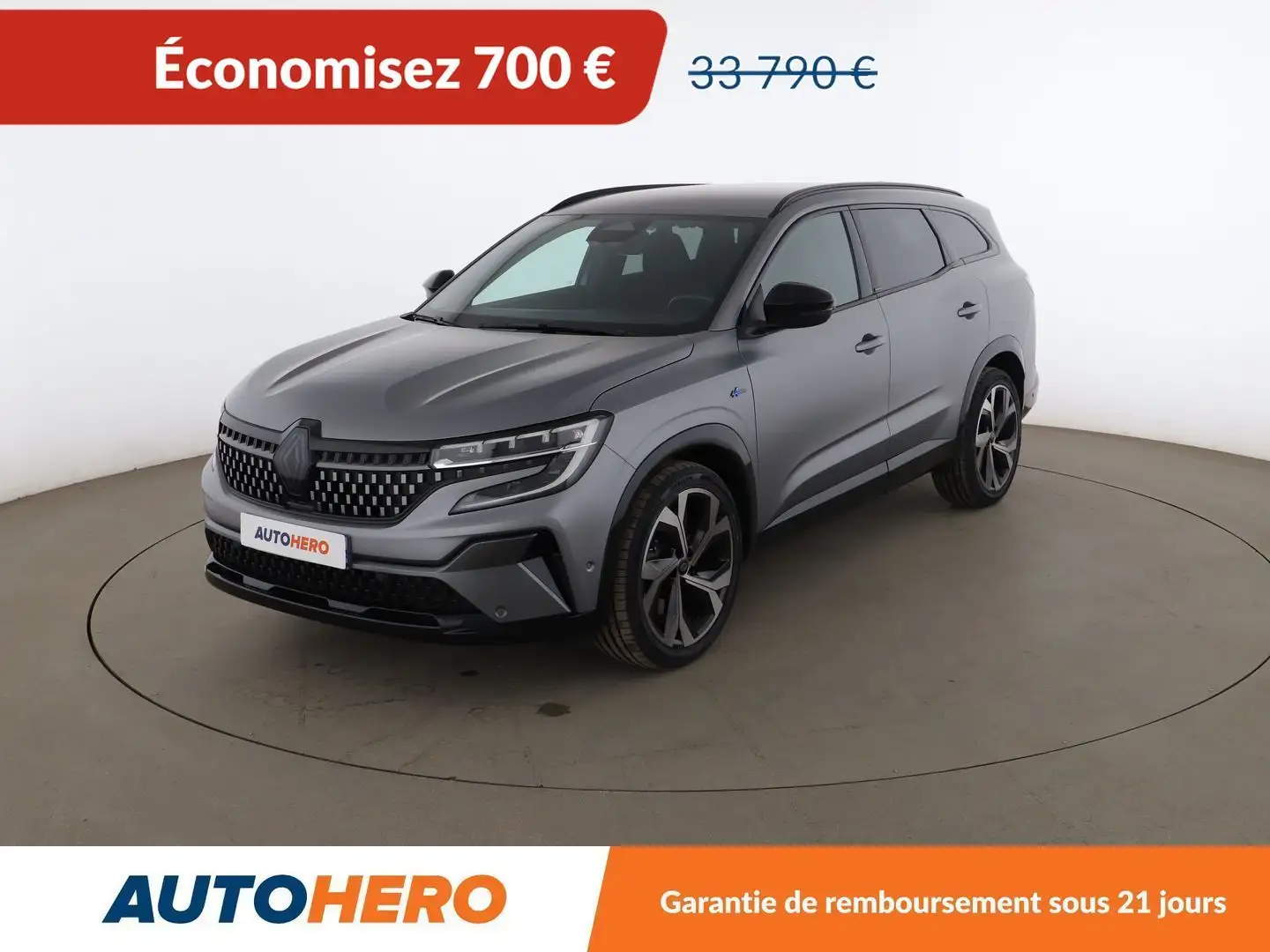 Renault Grand Espace 1.2 E-Tech Hybrid Esprit Alpine Gris - 1