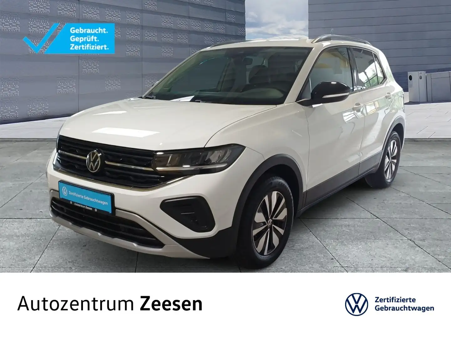 Volkswagen T-Cross 1.0 TSI Life GOAL+USB+DAB+BAA+EPH+SHZ+RS Klima Blanc - 1