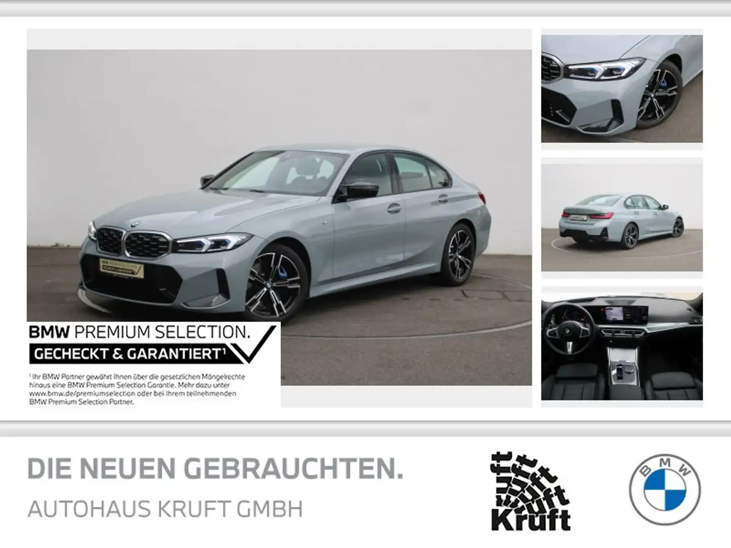BMW 340 M340i xDrive M SPORT+LCPROF+HUD+ESITZE+KAMERA+LED Grau - 1