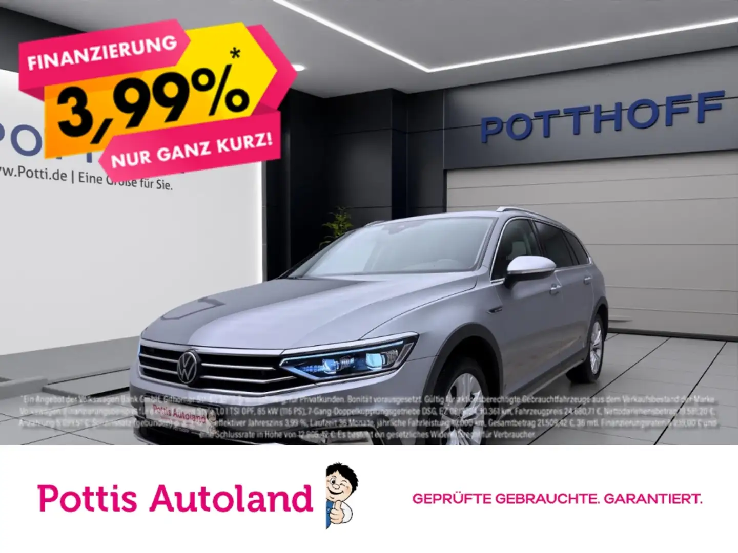 Volkswagen Passat Variant Alltrack 2.0 TDI DSG 4M STANDHZG AHK NAVI Silber - 1