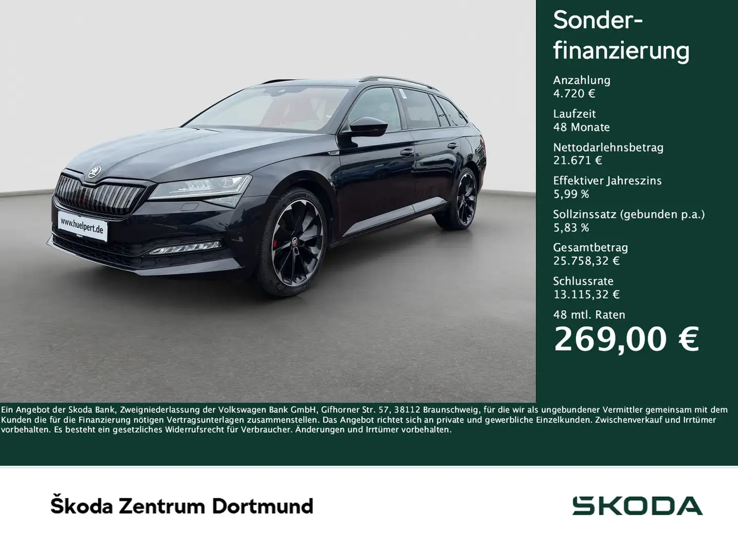 Skoda Superb Combi 1.4 iV SPORTLINE AHK CAM ACC LM19 Zwart - 1