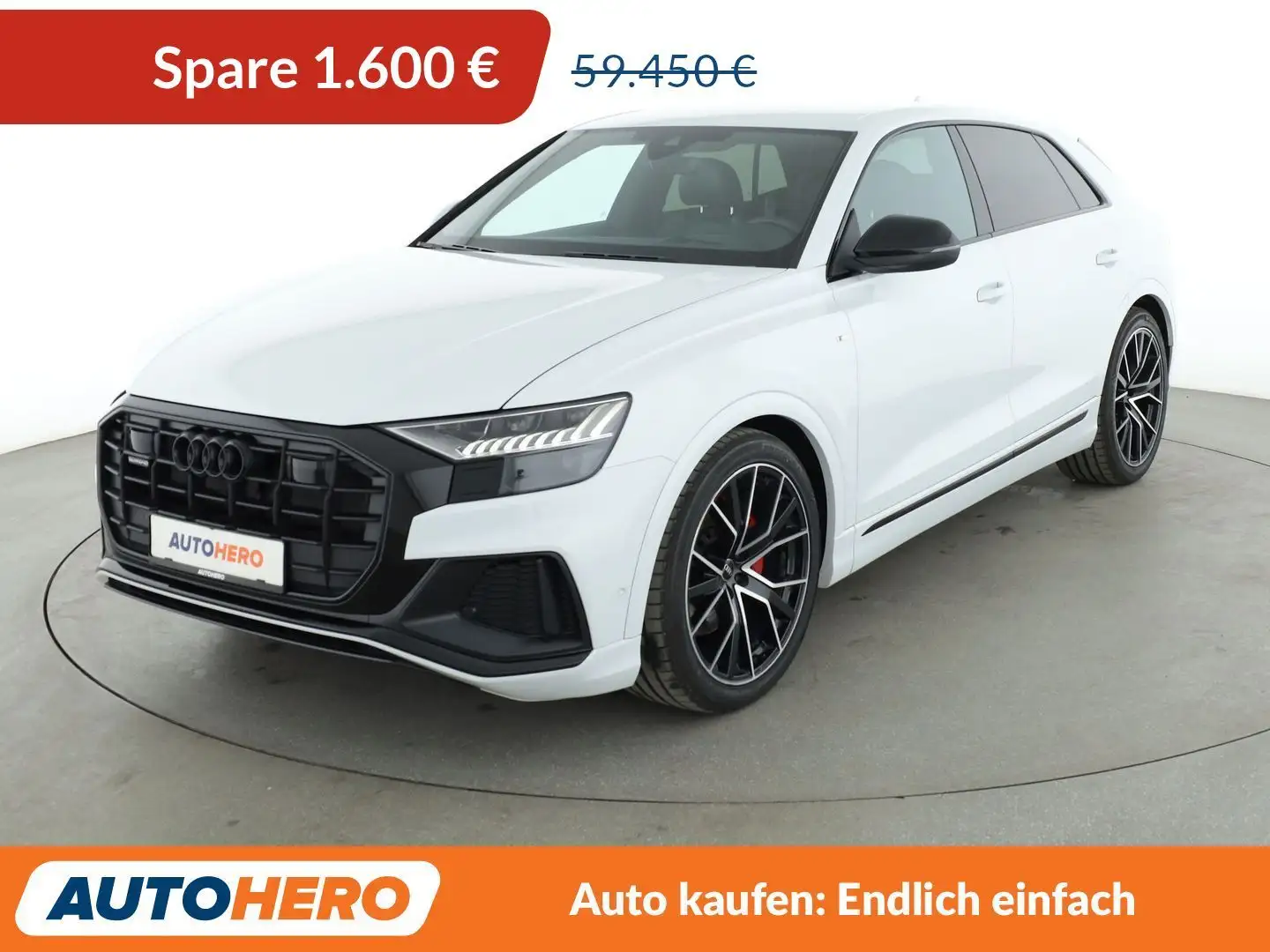 Audi Q8 45 TDI quattro Aut.*NAVI*HUD*LED*ACC*CAM*PDC* Weiß - 1