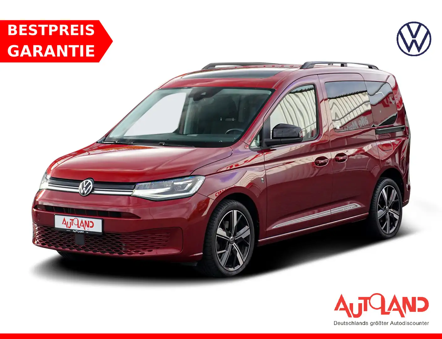 Volkswagen Caddy 2.0 TDI DSG Move LED AHK ACC Navi Kamera Rouge - 1