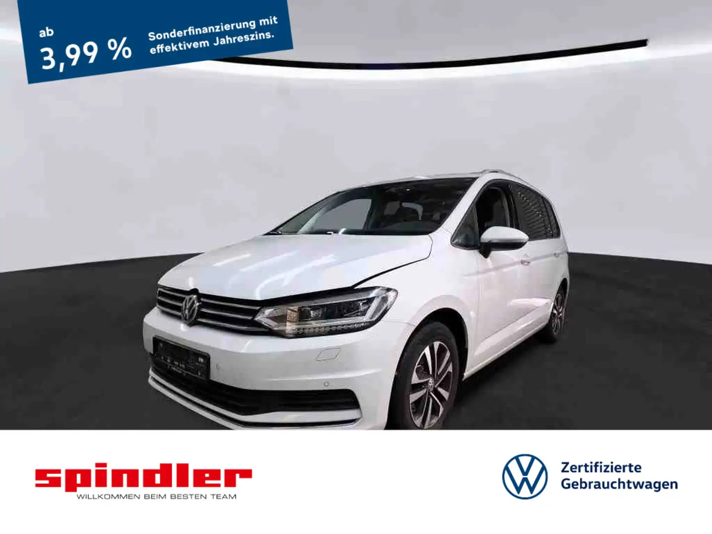 Volkswagen Touran United 2.0TDI DSG/ 7Sitze, Navi, LED, RFK Blanc - 1