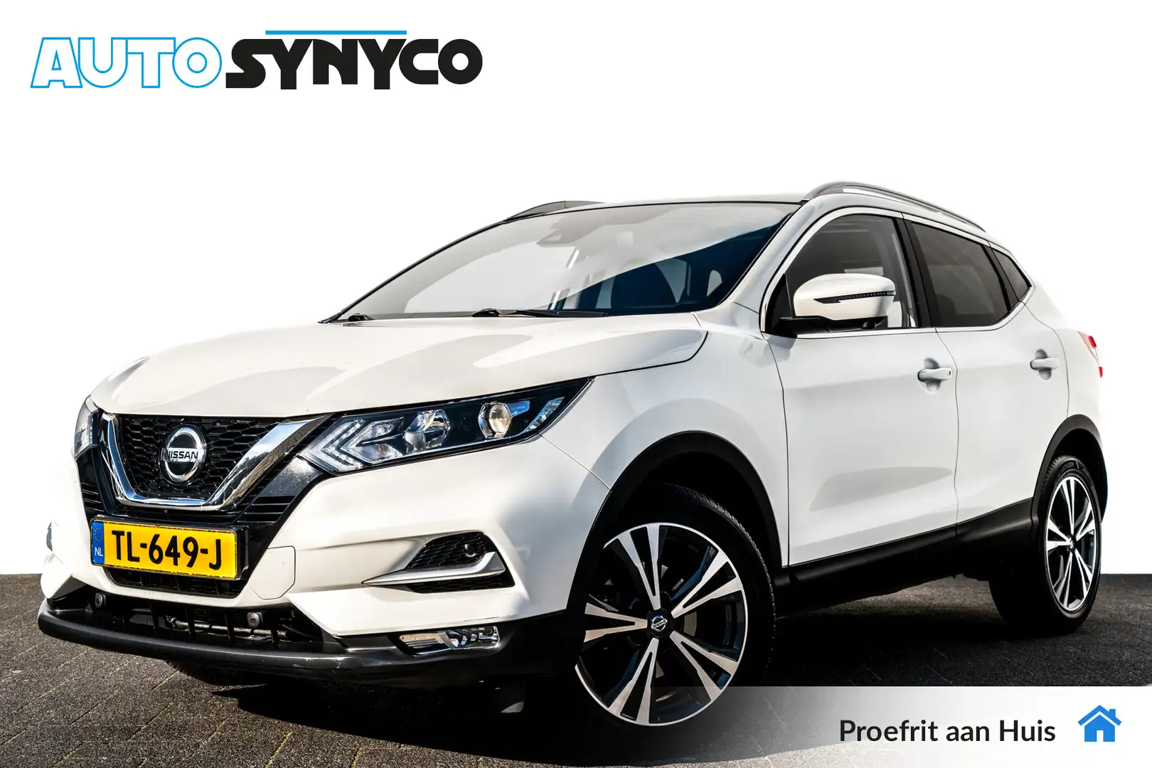 Nissan Qashqai 1.2 N-Connecta Automaat I 1e Eig. I Dealer Onderh. Wit - 1