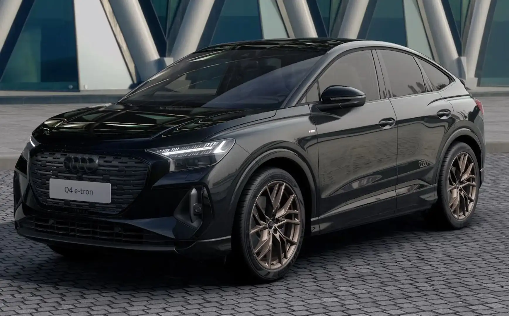 Audi Q4 e-tron Q4 Sportback 55 e-tron qu edition S line AHK ACC Schwarz - 2