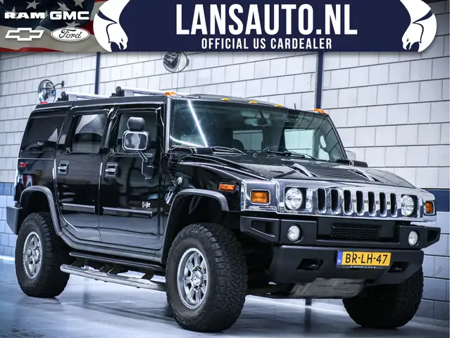 HUMMER H2 6.0L V8 | Zwart leder | Schuif Kanteldak | LPG | G