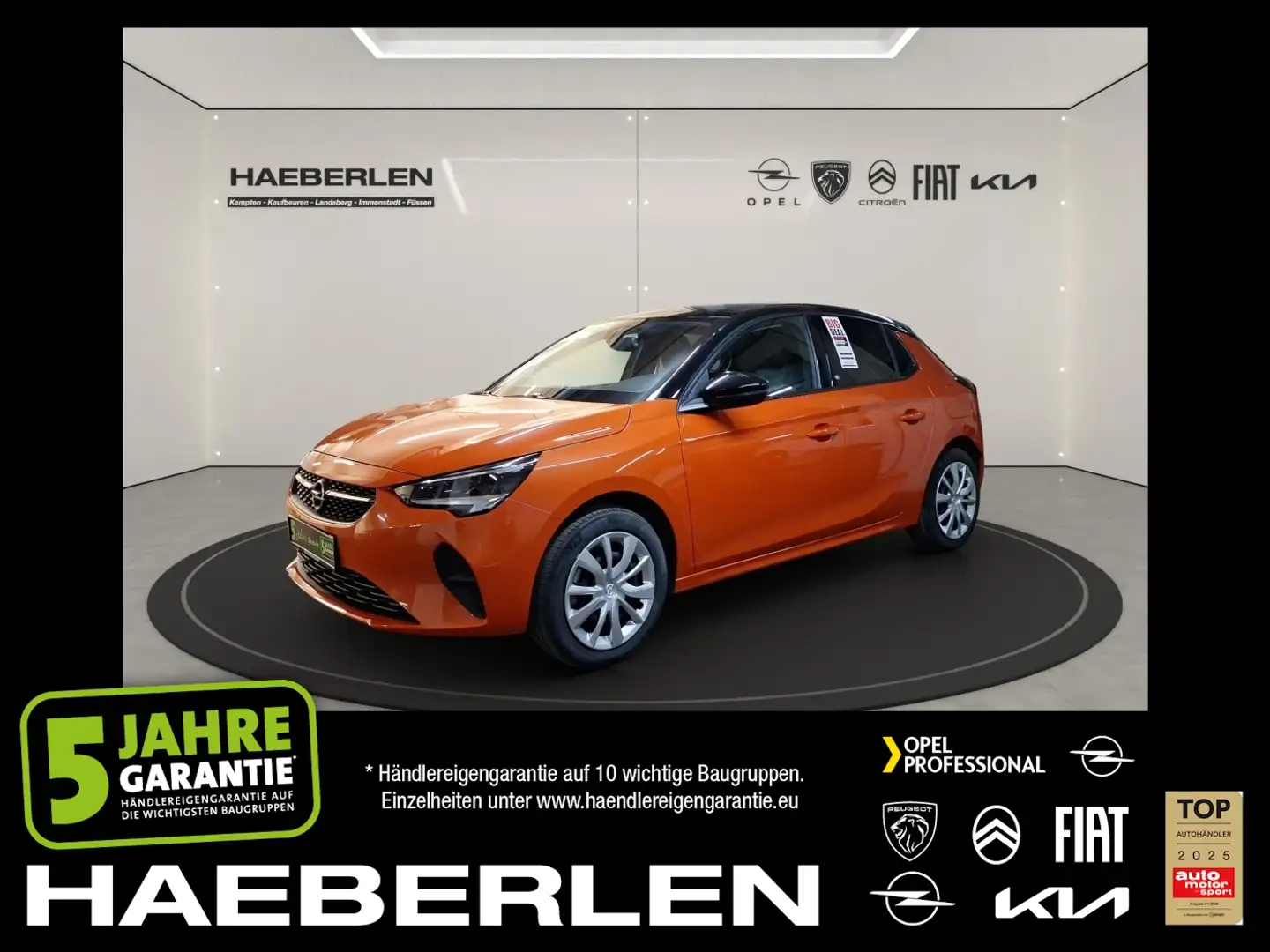 Opel Corsa F e Edition +FLA KAM LED KlimaA PDC SpurH Orange - 1