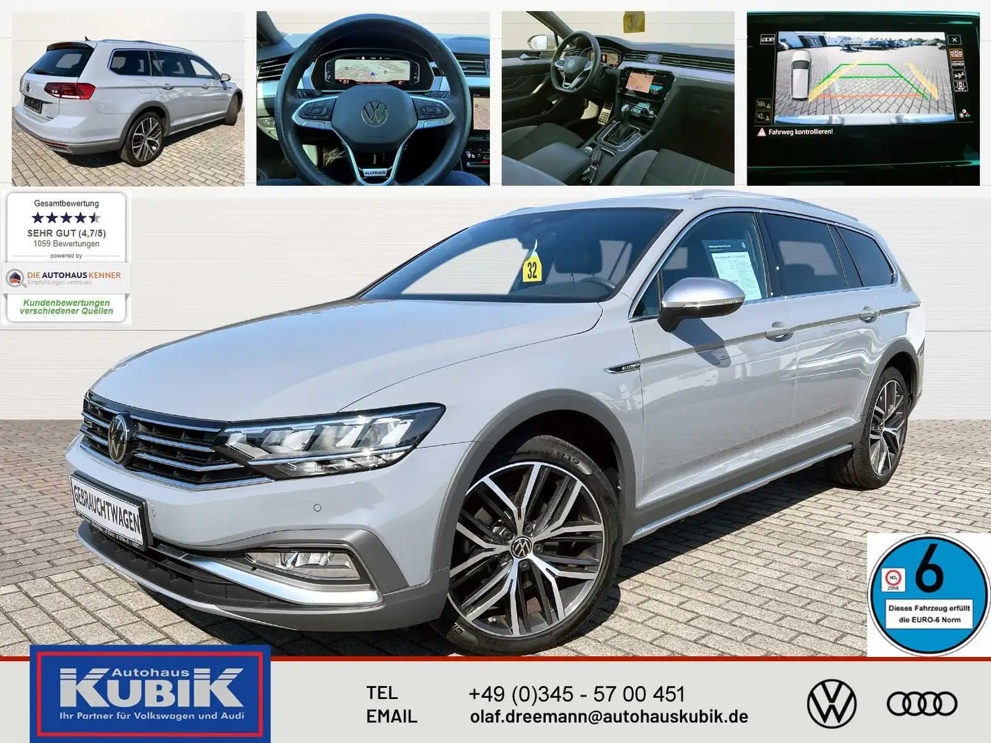 Volkswagen Passat Alltrack Variant 2.0 TDI 4motion DSG+19"+digital Cockpit+LE Gris - 1