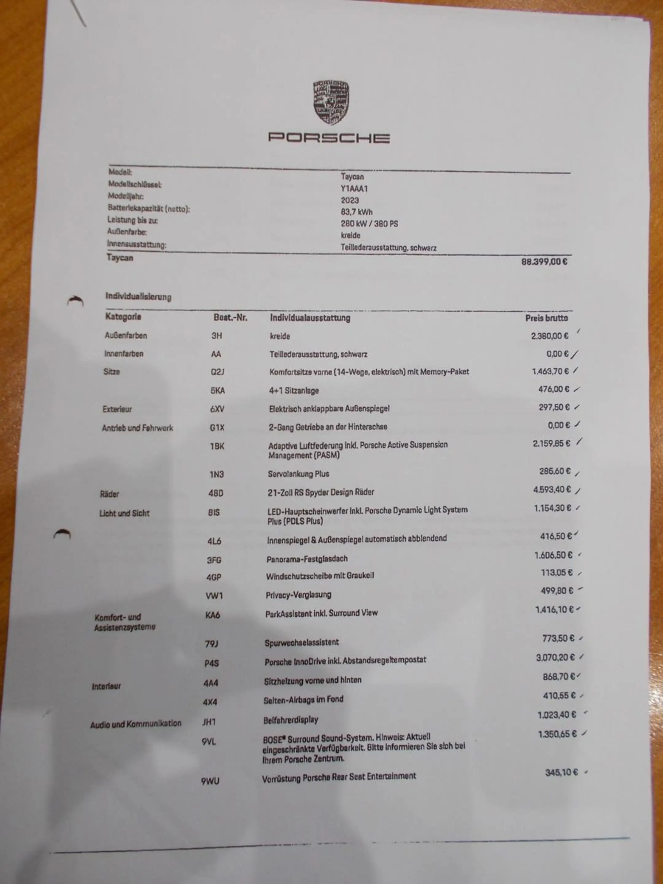 Porsche Taycan Pano,BOSE,360°,Bat+,LuftFaW,Beif.Displ. — photo 29