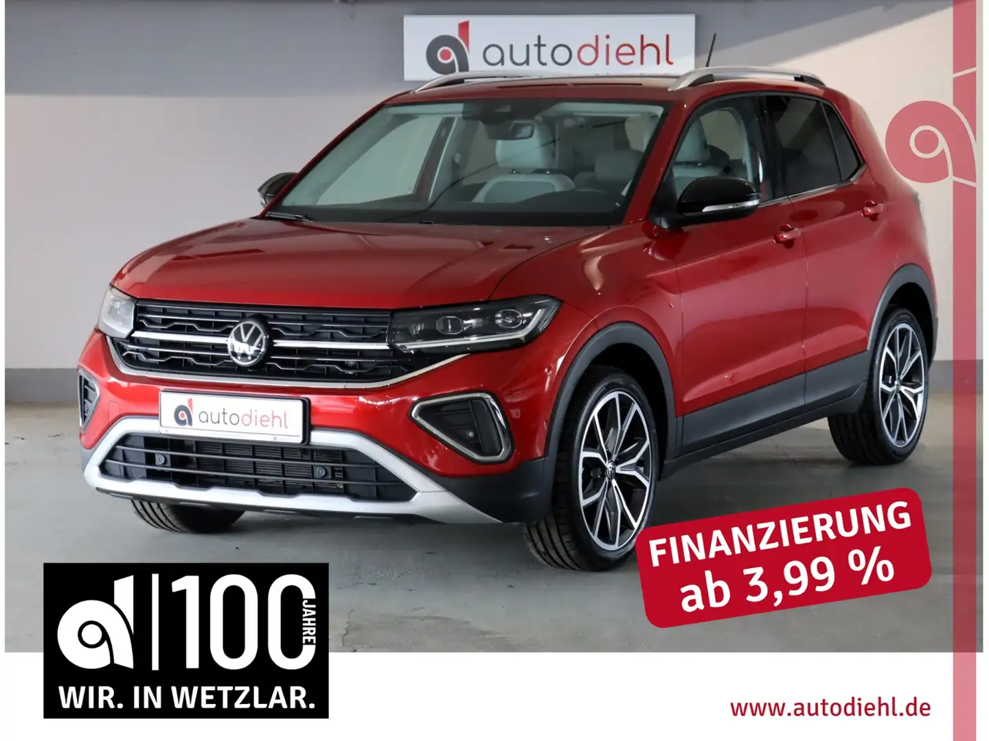 Volkswagen T-Cross 1.5 TSI DSG Style *AHK*NAVI Rosso - 1