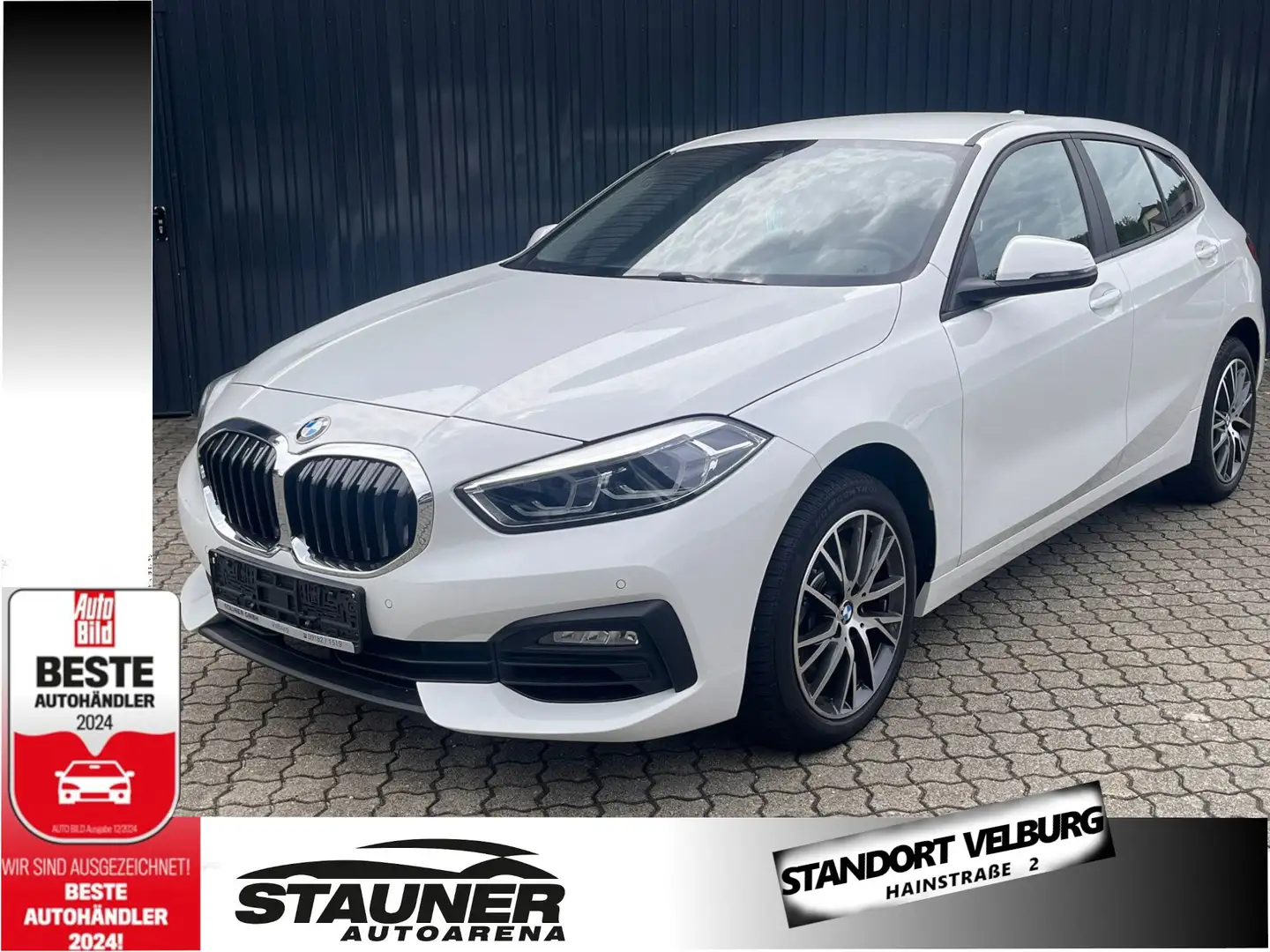BMW 120 i Aut. 5-Türer/ Lenkradheiz/HiFi/LED/Navi/Sitzh Weiß - 1