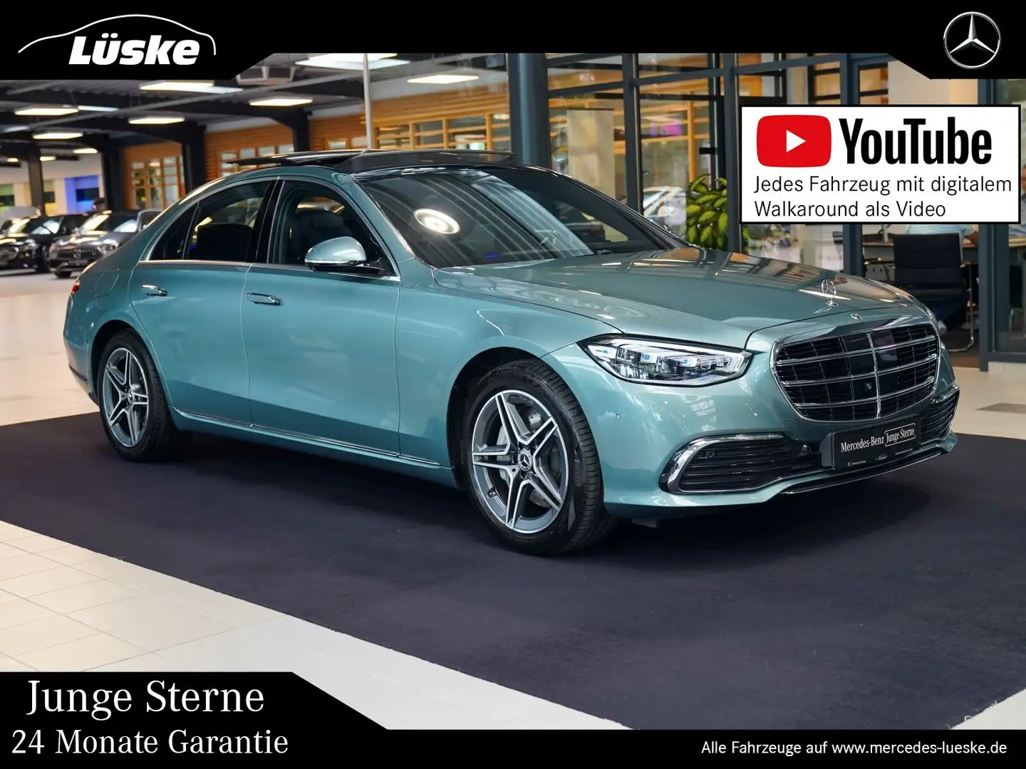 Mercedes-Benz S 350 S 350 d 4M Exklusiv HeadUp AMG Felgen Panoramad Silber - 1