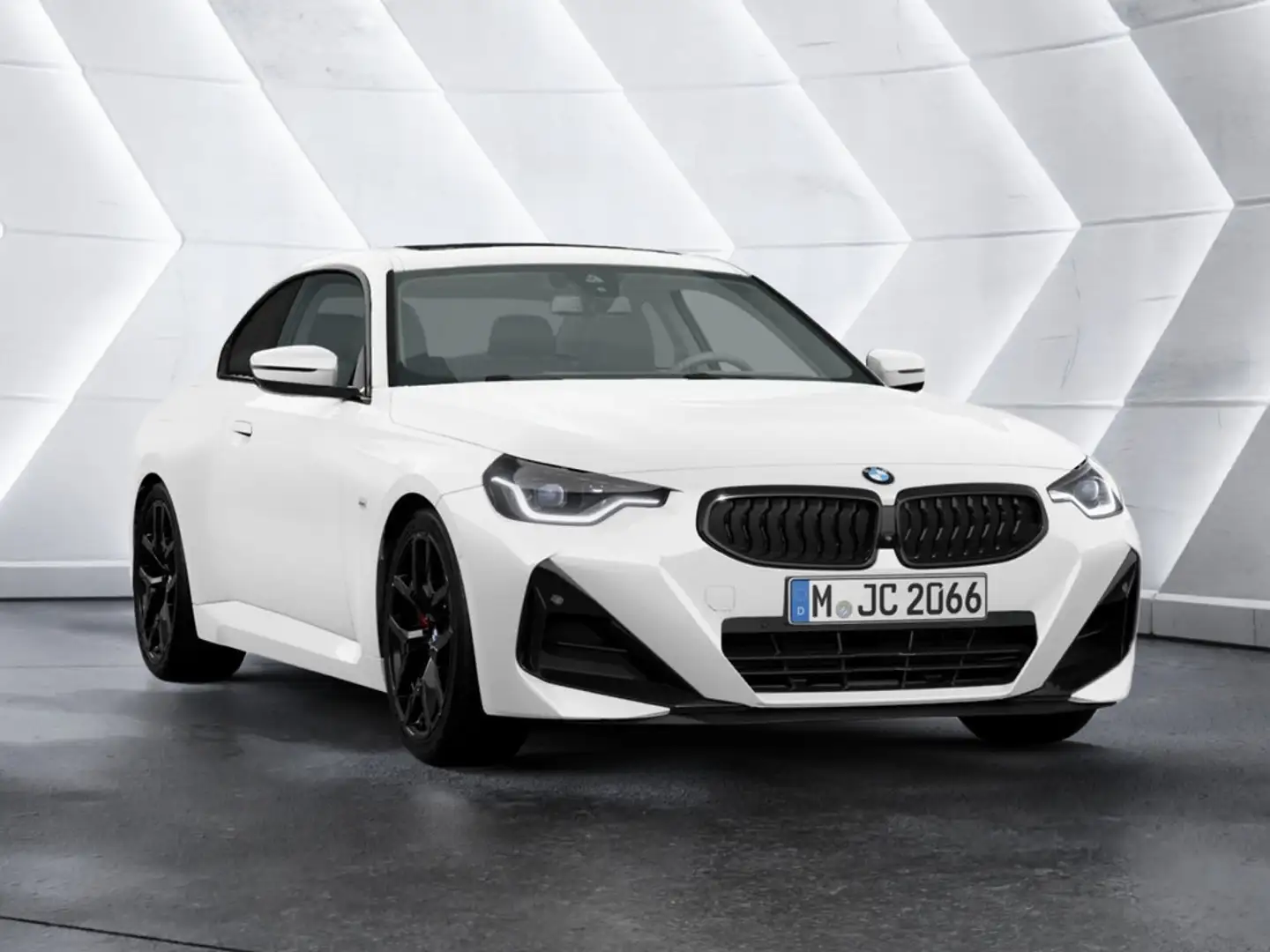 BMW 220 i Coupe M-Sport KAMERA HGSD NAVI LED 360° Weiß - 2